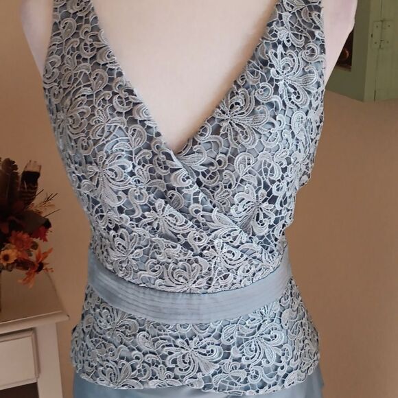 Adrianna Papell Occasions Dressy Dress. Soft Girl, Quiet Elegance, Two-Piece - Picture 6 of 16